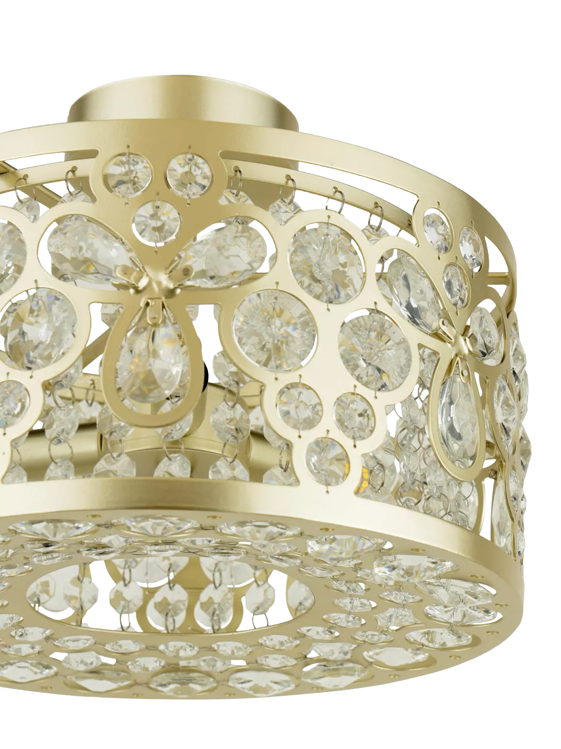 Laura Ashley Tilbrook flush ceiling light champagne (British brand)