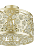 Laura Ashley Tilbrook flush ceiling light champagne (British brand)