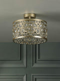Laura Ashley Tilbrook flush ceiling light champagne (British brand)