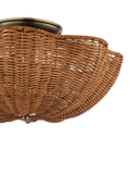 Joules Braywick flush ceiling light natural rattan 35cm (British brand)
