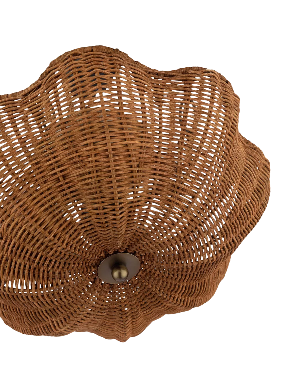 Joules Braywick flush ceiling light natural rattan 35cm (British brand)