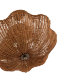 Joules Braywick flush ceiling light natural rattan 35cm (British brand)