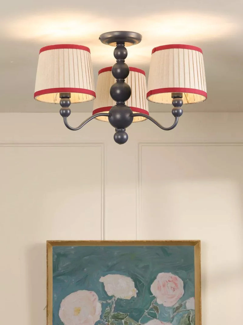 Joules Harewood semi flush ceiling light navy blue - British product