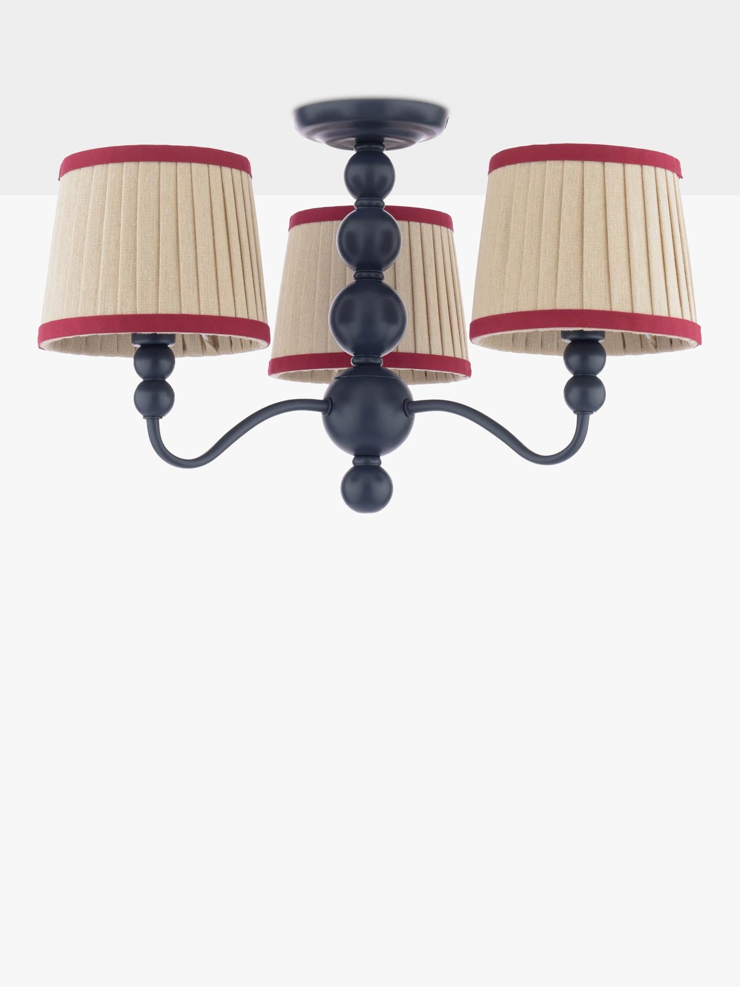 Joules Harewood semi flush ceiling light navy blue - British product