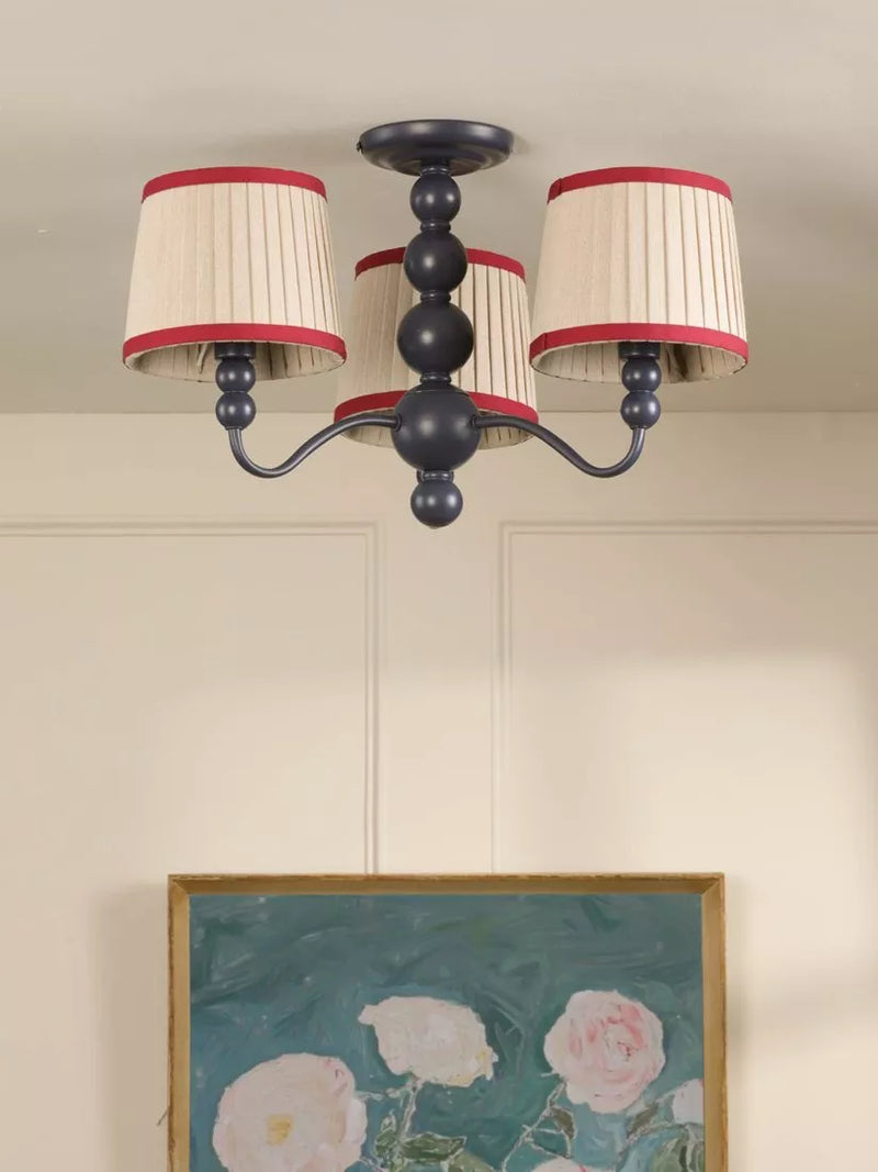 Joules Harewood semi flush ceiling light navy blue - British product