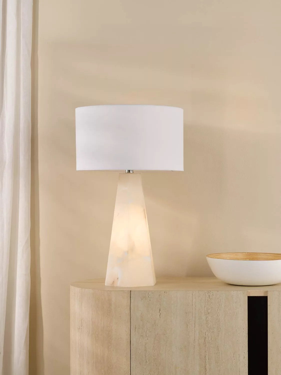 Där Paget alabaster lamp base - British product