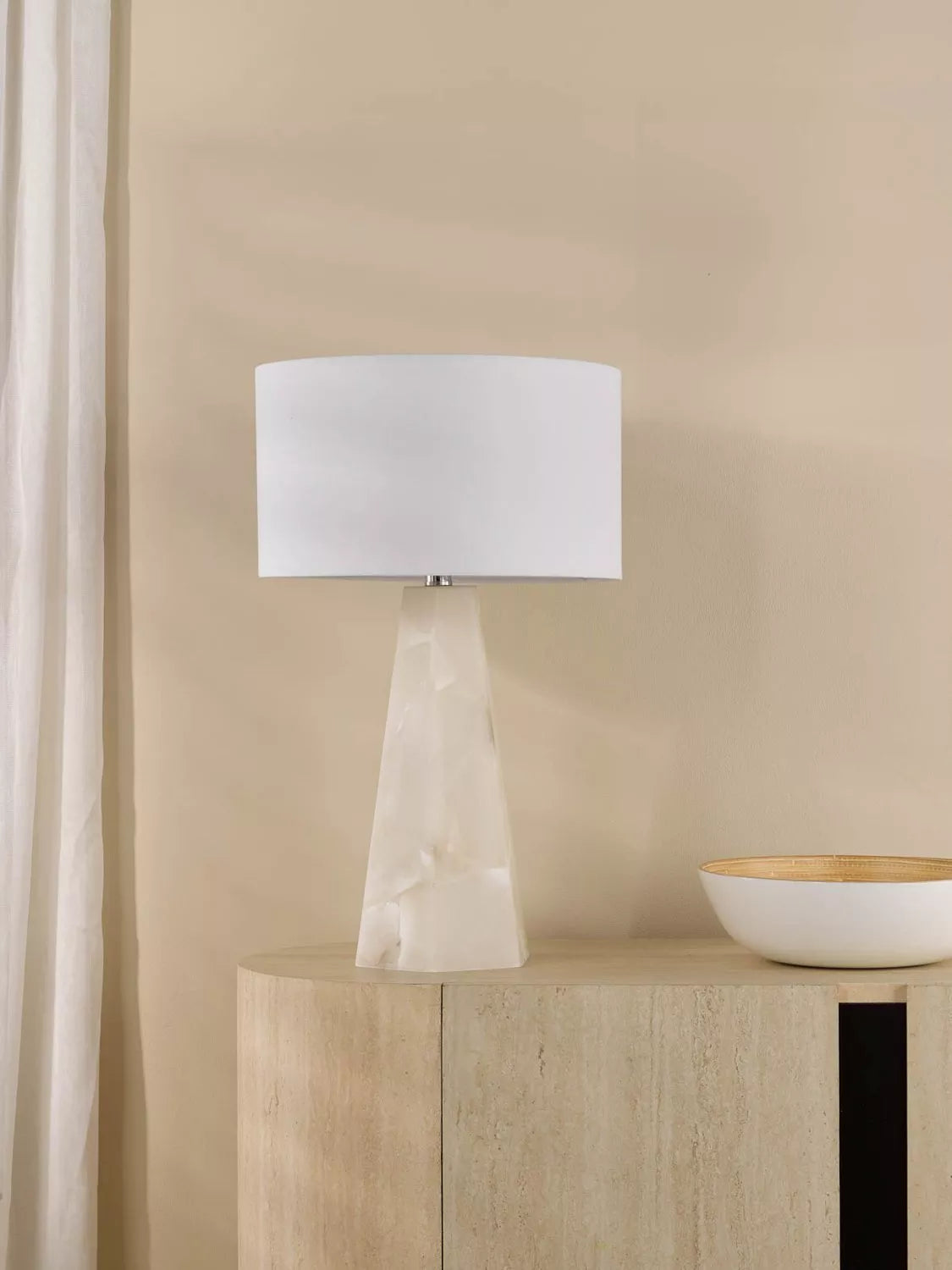 Där Paget alabaster lamp base - British product