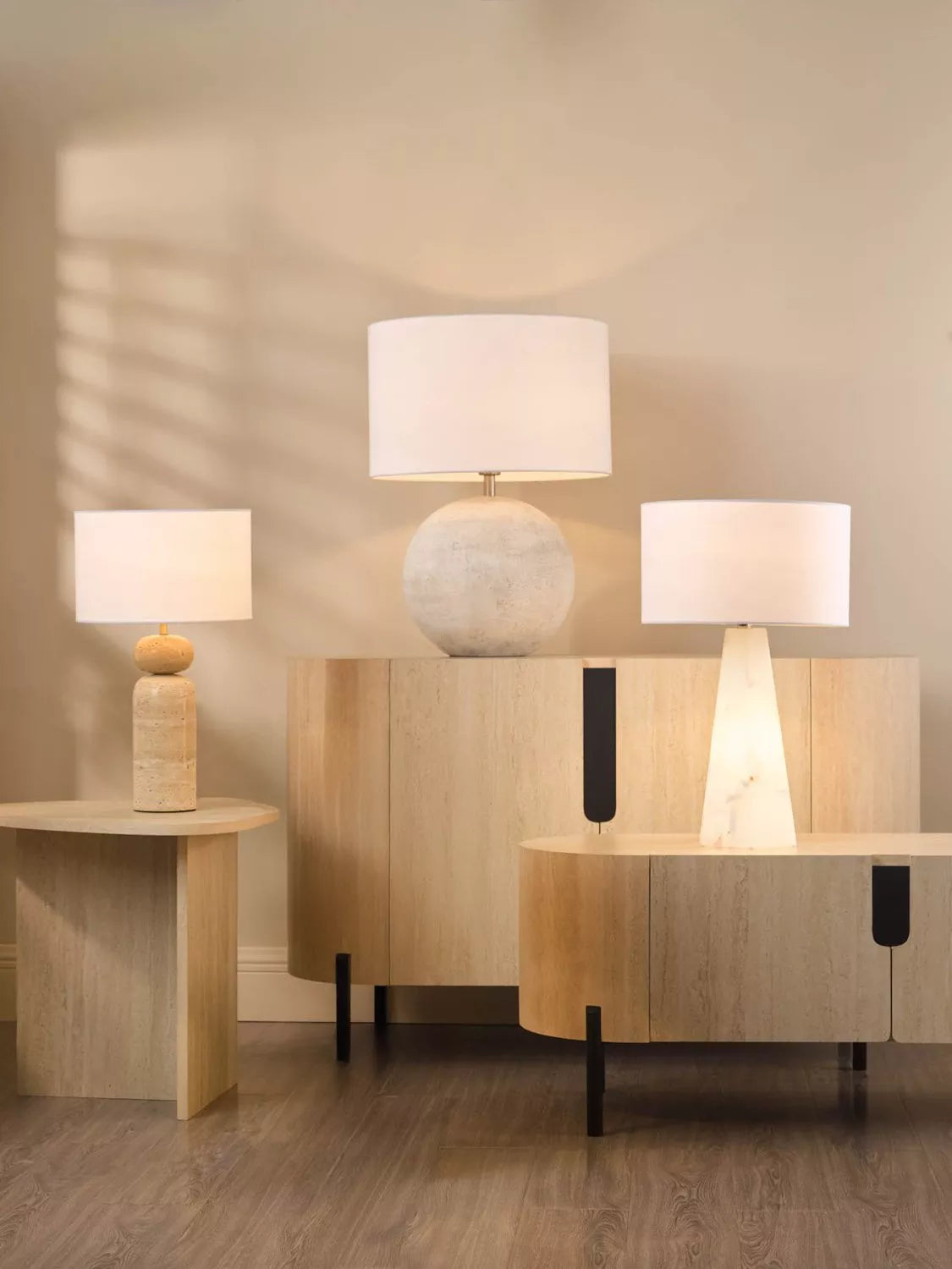Där Paget alabaster lamp base - British product