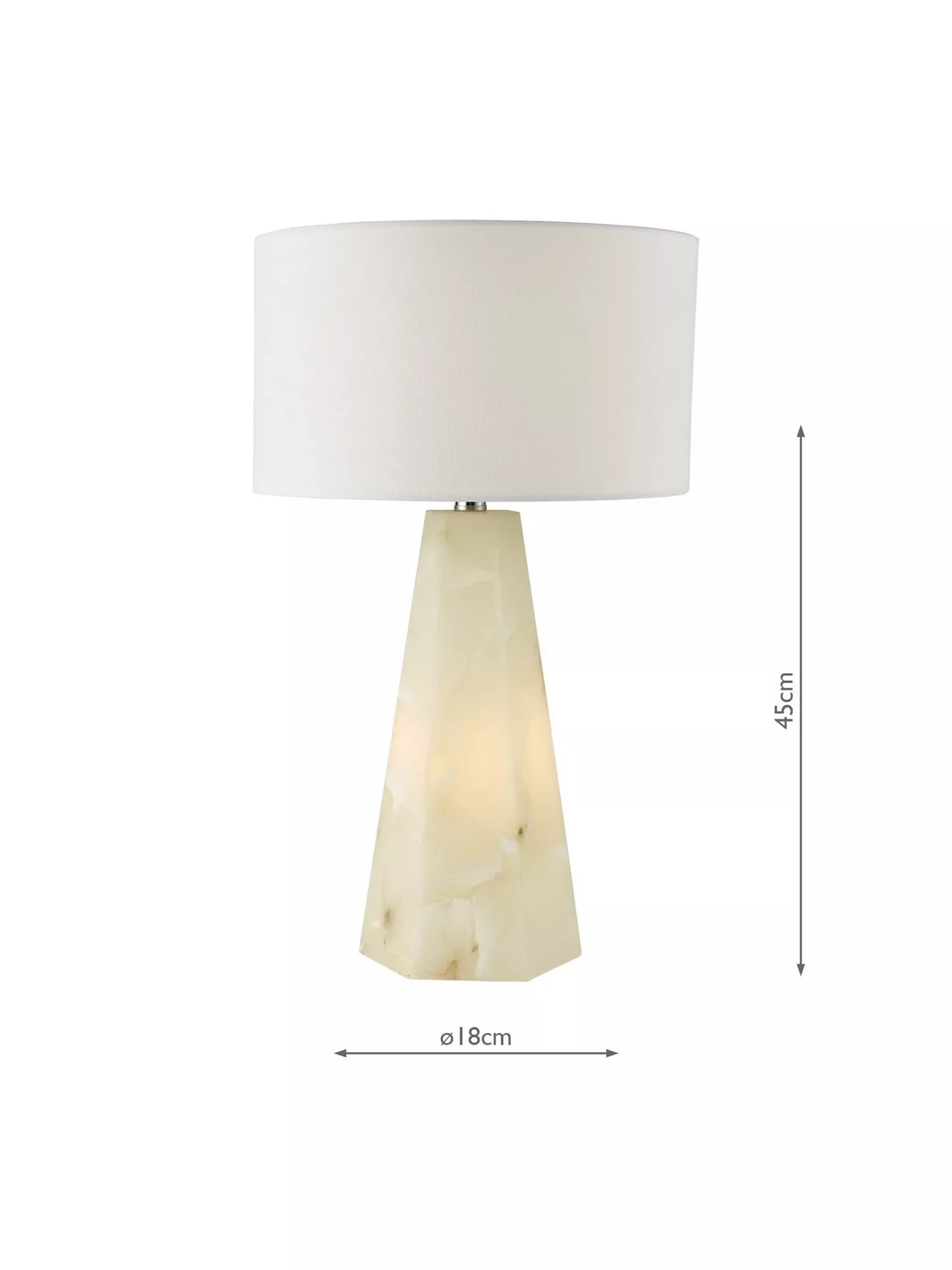 Där Paget alabaster lamp base - British product