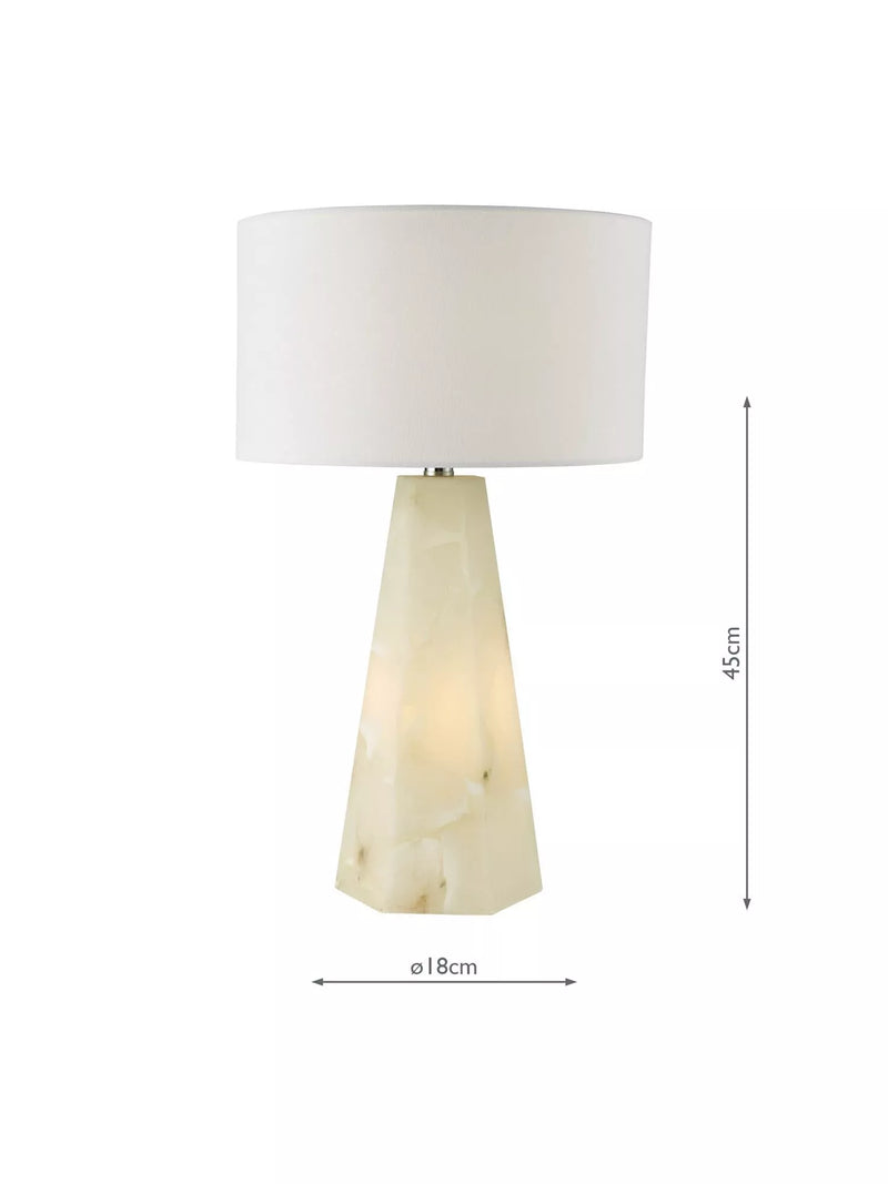 Där Paget alabaster lamp base - British product
