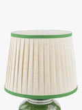Laura Ashley Colwich green ceramic table lamp with linen shade - British product