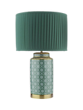 Laura Ashley Knipton Ceramic Base Table Lamp, Green