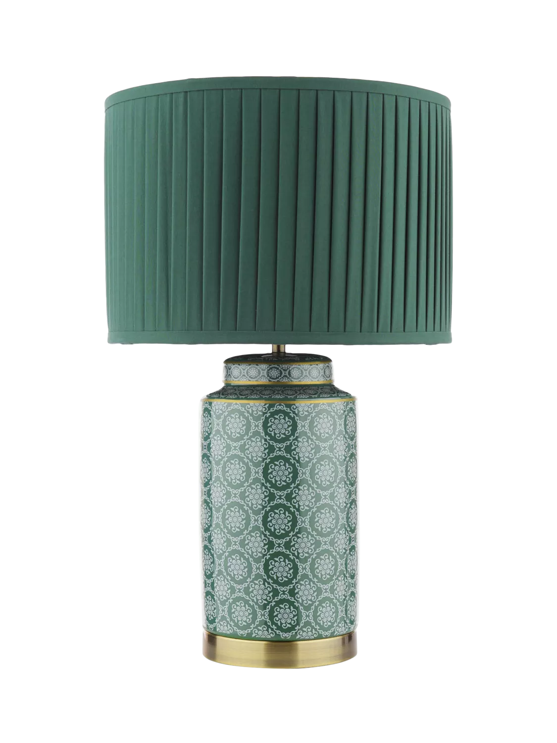 Laura Ashley Knipton table lamp green ceramic base (British brand)