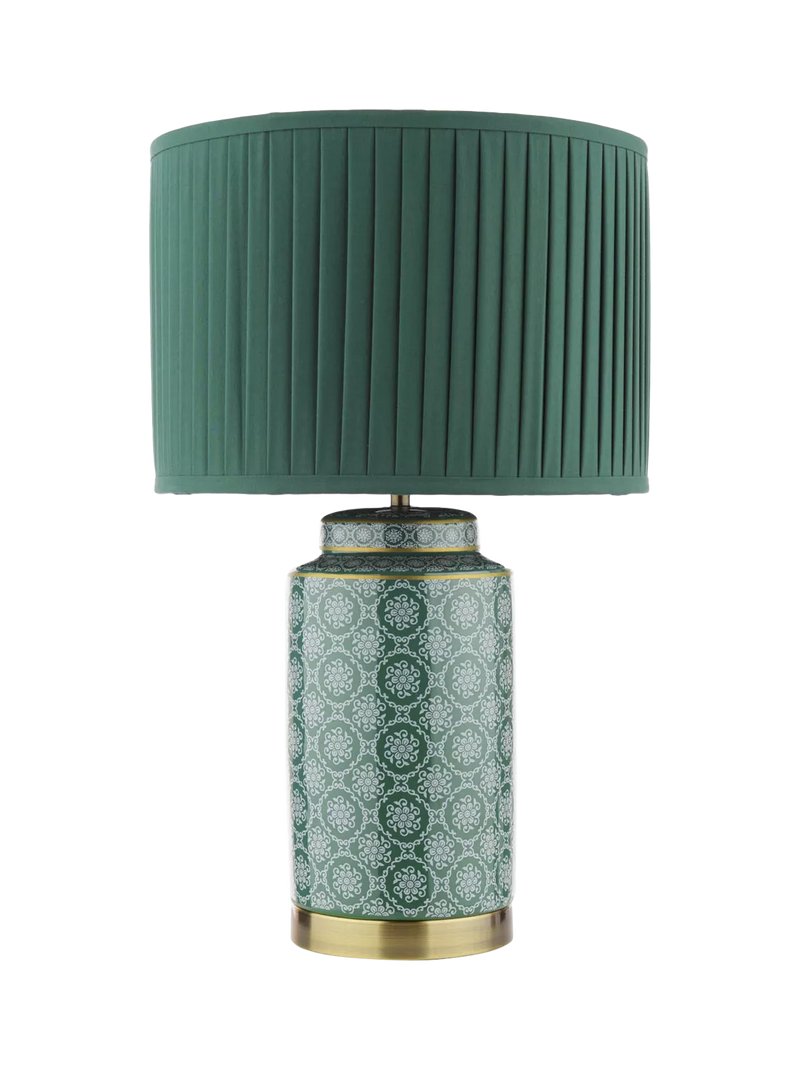 Laura Ashley Knipton table lamp green ceramic base (British brand)