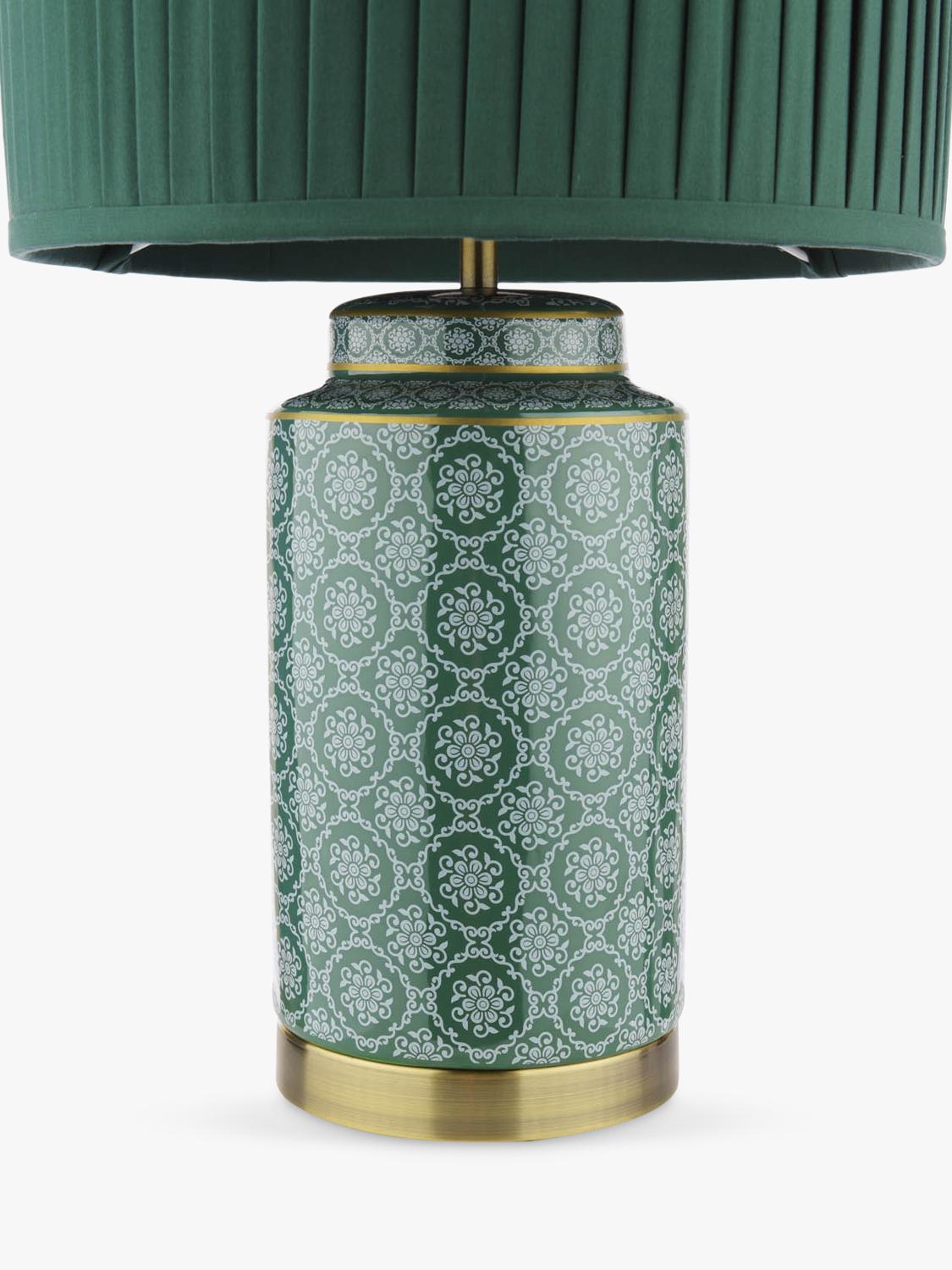 Laura Ashley Knipton table lamp green ceramic base (British brand)