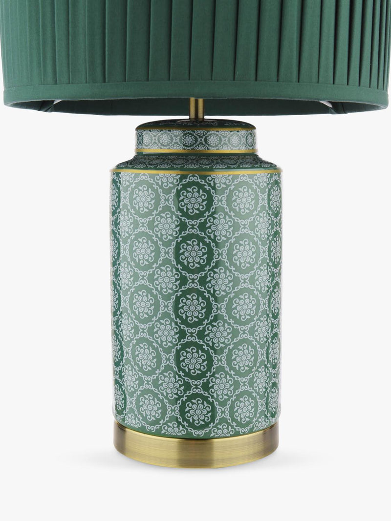Laura Ashley Knipton table lamp green ceramic base (British brand)