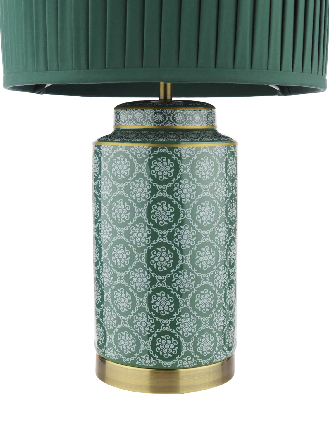 Laura Ashley Knipton table lamp green ceramic base (British brand)