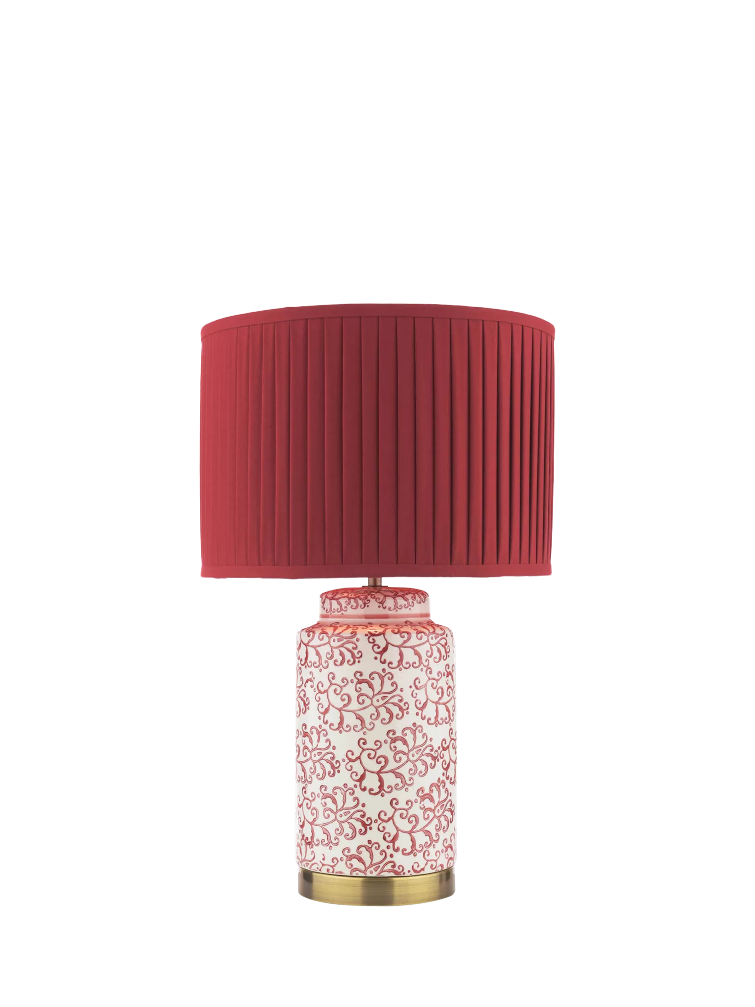 Laura Ashley Knipton table lamp ruby ceramic base, UK version