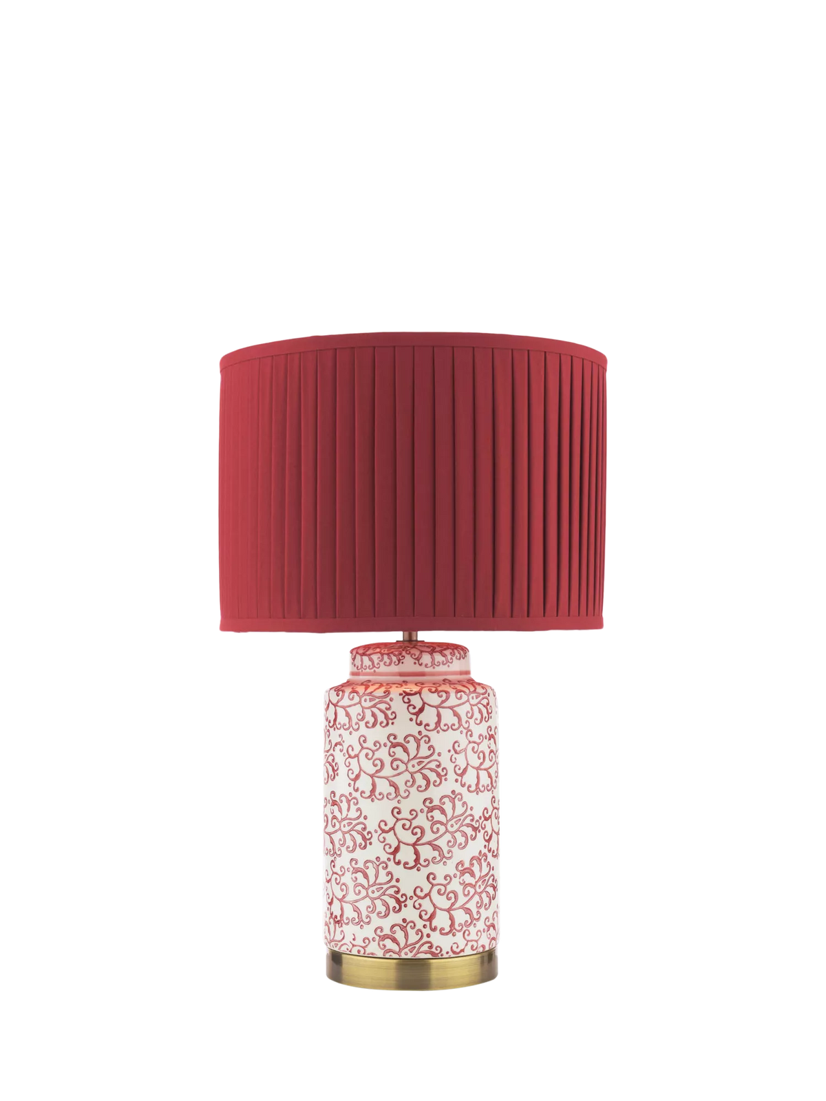 Laura Ashley Knipton table lamp ruby ceramic base, UK version