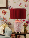 Laura Ashley Knipton table lamp ruby ceramic base, UK version