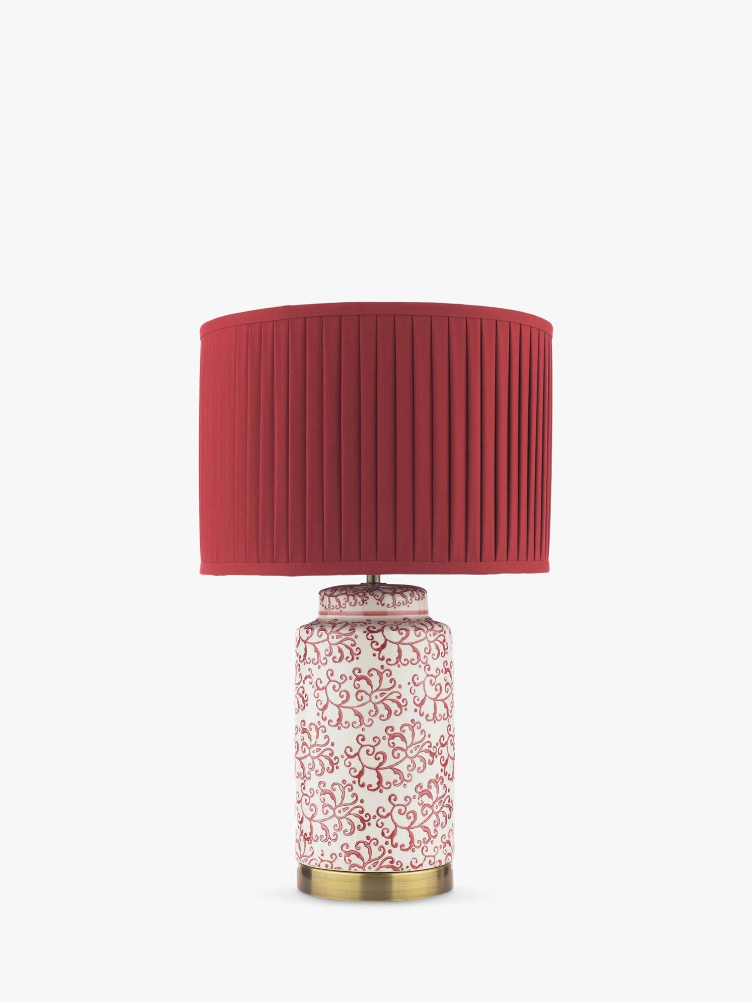 Laura Ashley Knipton table lamp ruby ceramic base, UK version