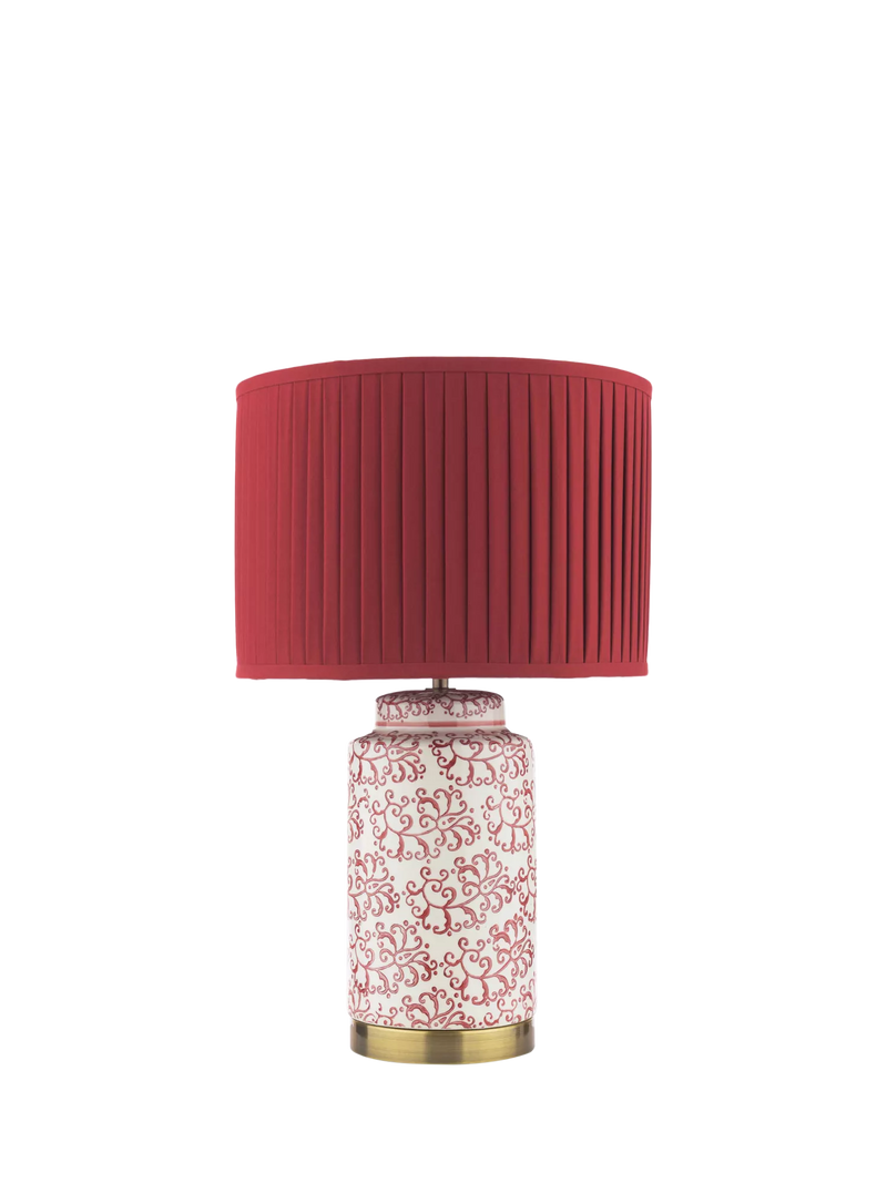Laura Ashley Knipton table lamp ruby ceramic base, UK version