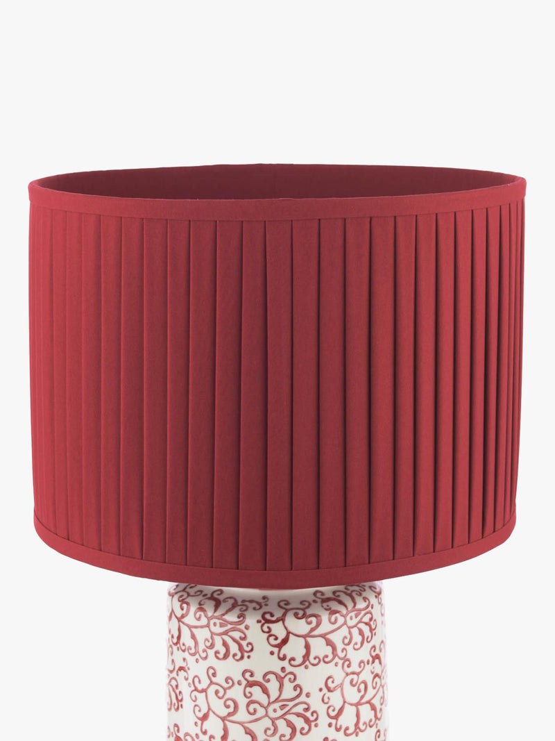 Laura Ashley Knipton table lamp ruby ceramic base, UK version