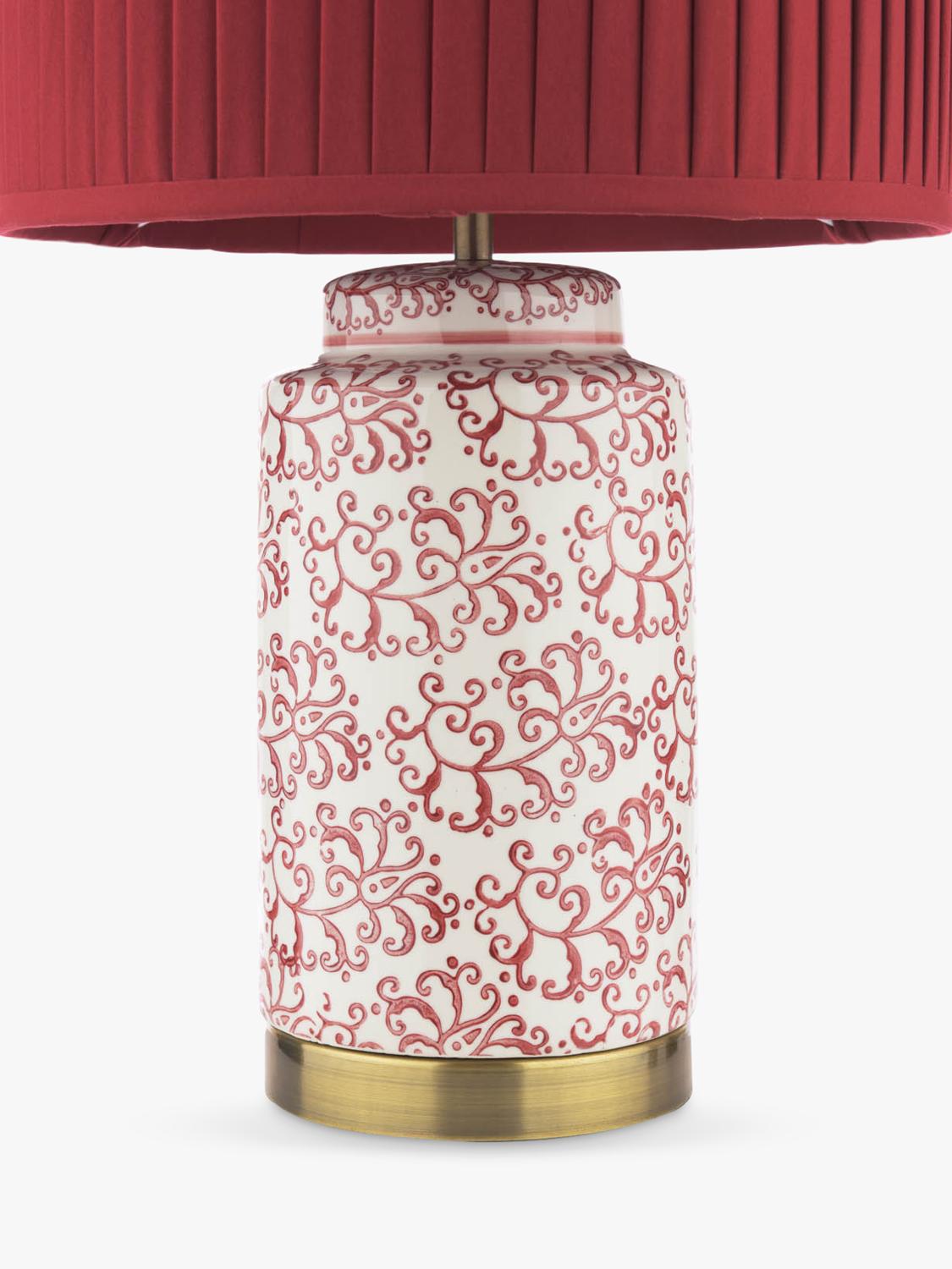 Laura Ashley Knipton table lamp ruby ceramic base, UK version