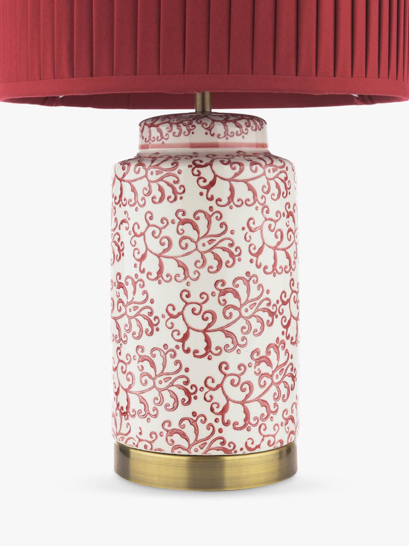 Laura Ashley Knipton table lamp ruby ceramic base, UK version