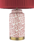 Laura Ashley Knipton table lamp ruby ceramic base, UK version