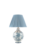 Laura Ashley blue floral ceramic table lamp, imported from the UK
