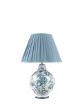 Laura Ashley blue floral ceramic table lamp, imported from the UK