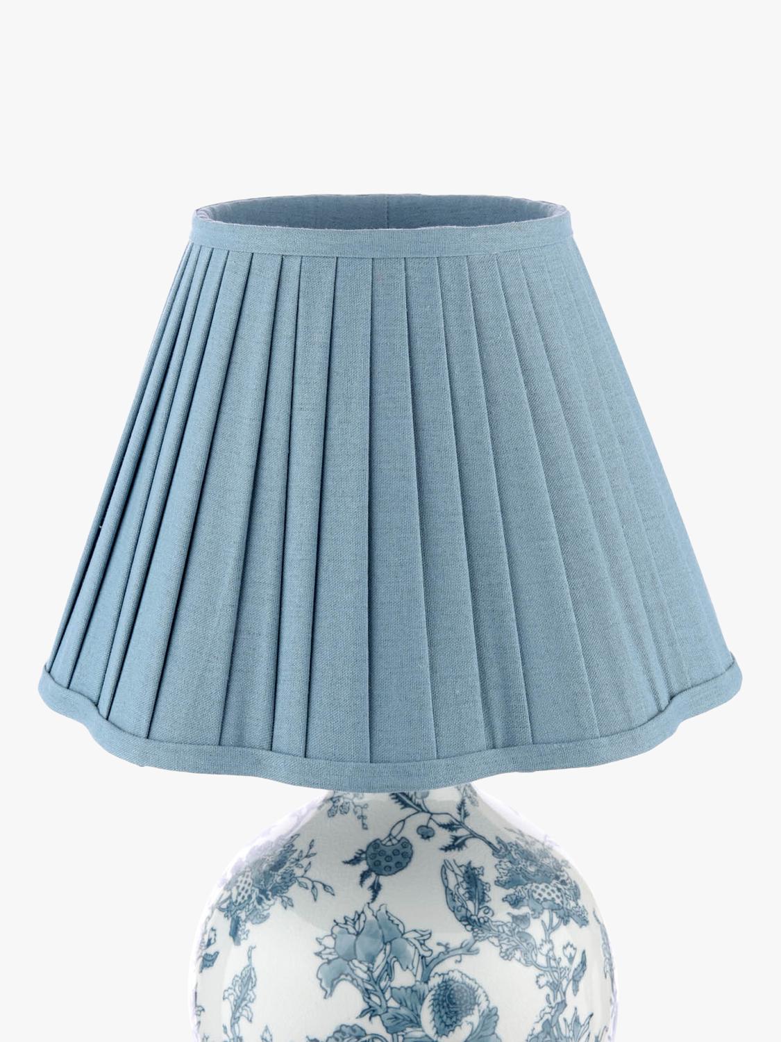 Laura Ashley blue floral ceramic table lamp, imported from the UK