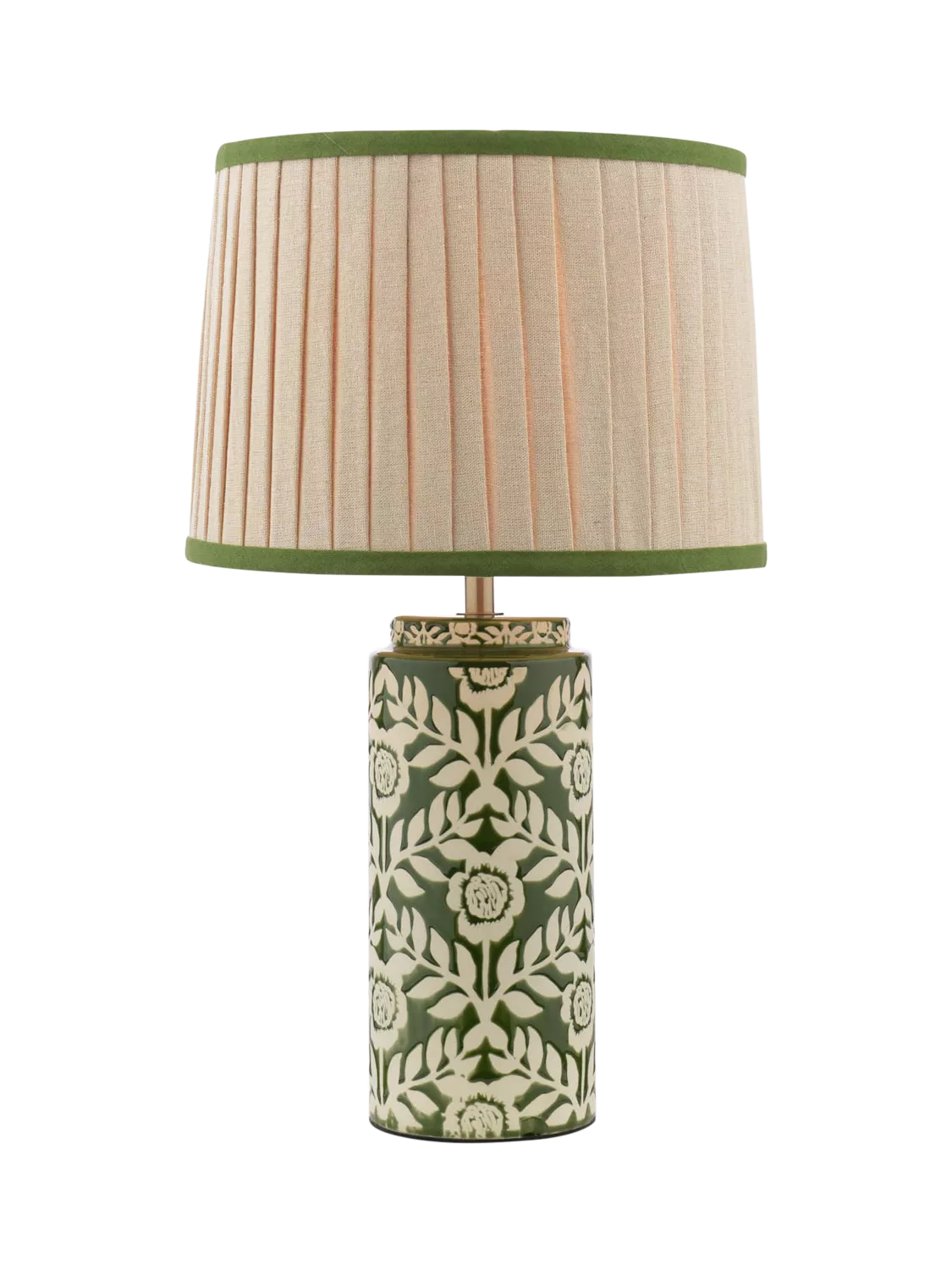 Joules Highclere glazed ceramic table lamp floral - British product