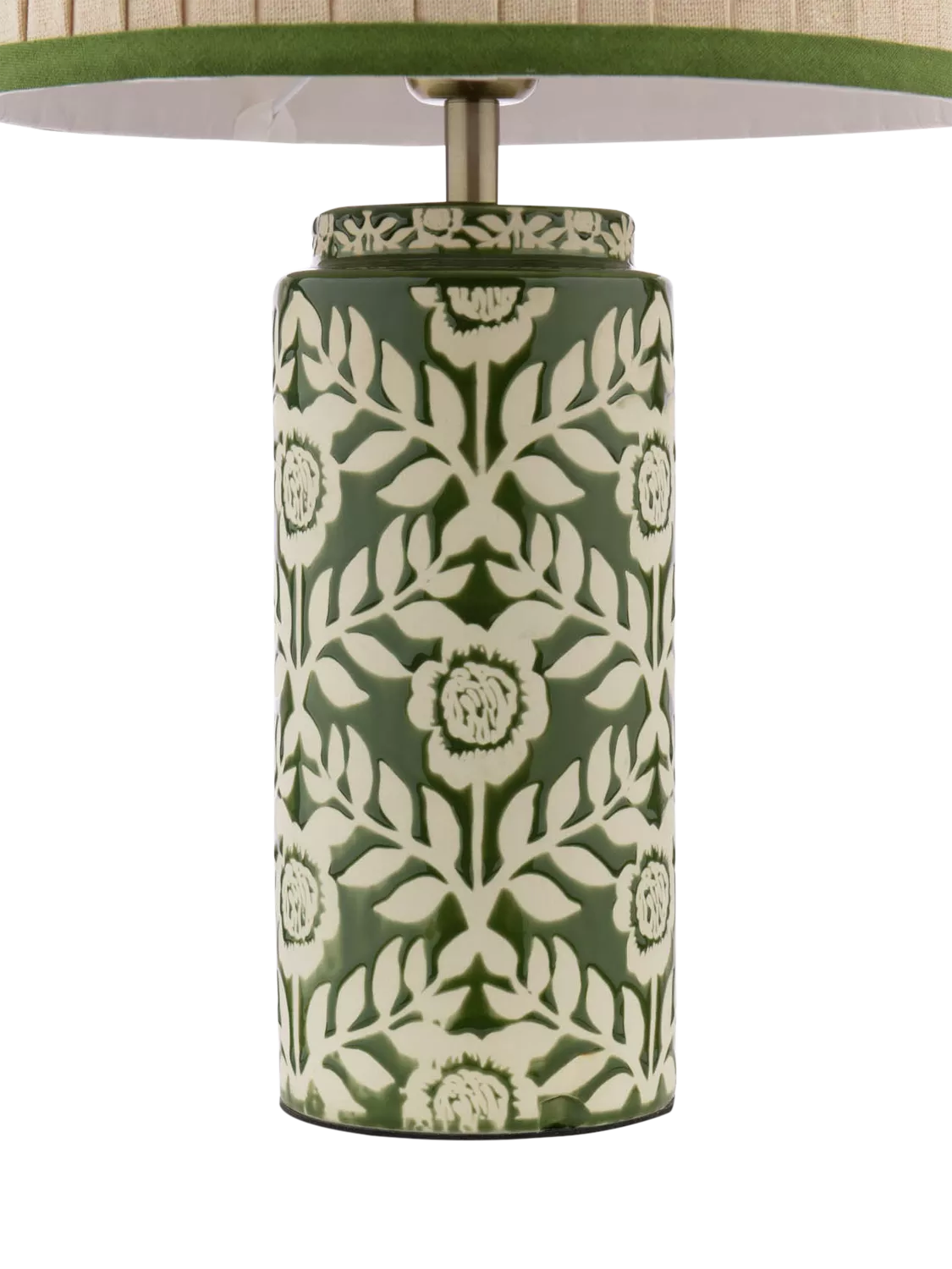 Joules Highclere glazed ceramic table lamp floral - British product