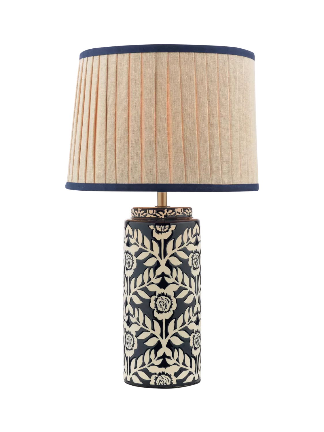 Joules Highclere table lamp navy blue (British brand)