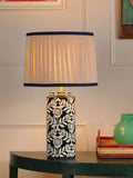 Joules Highclere table lamp navy blue (British brand)