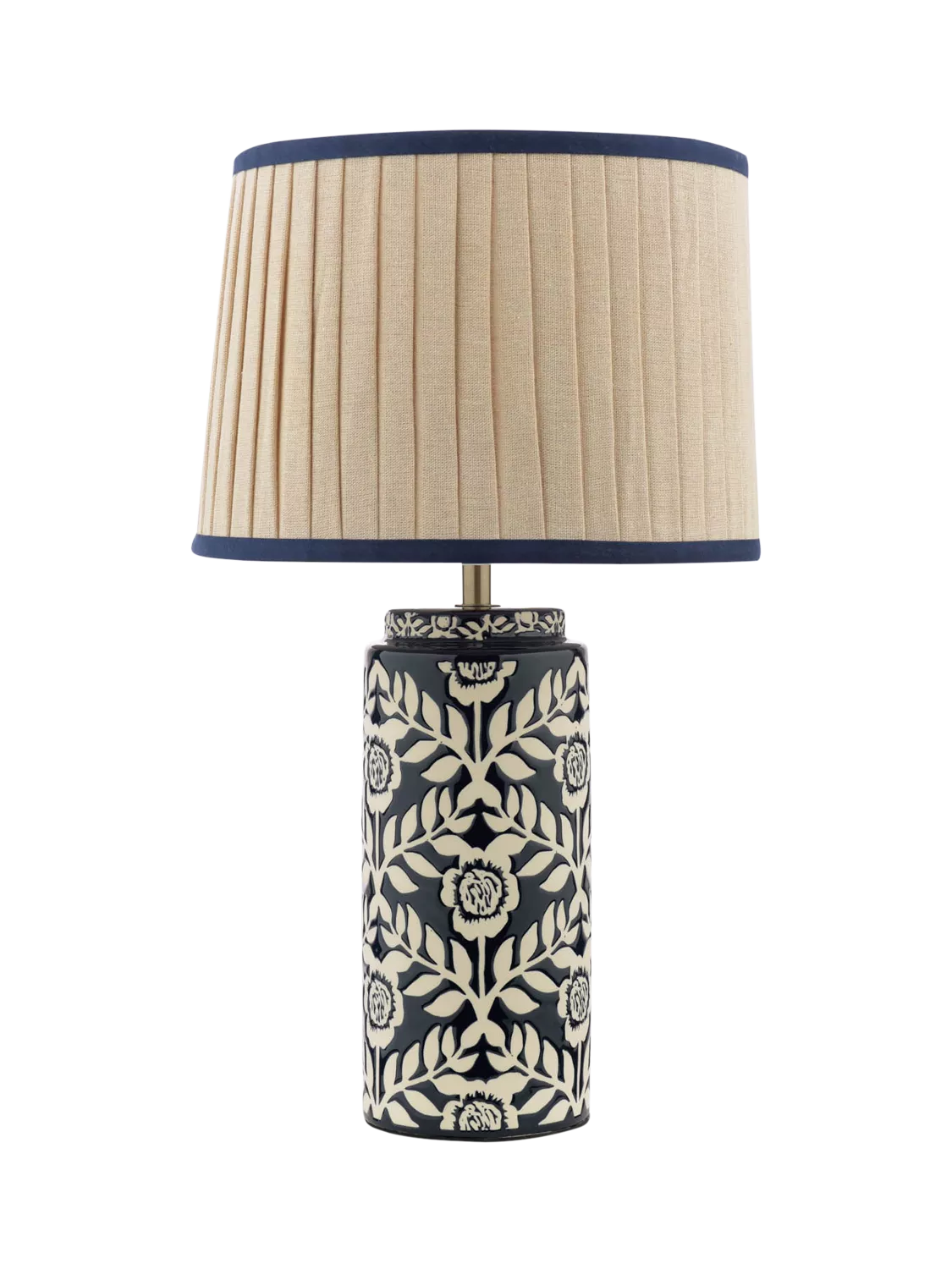 Joules Highclere table lamp navy blue (British brand)