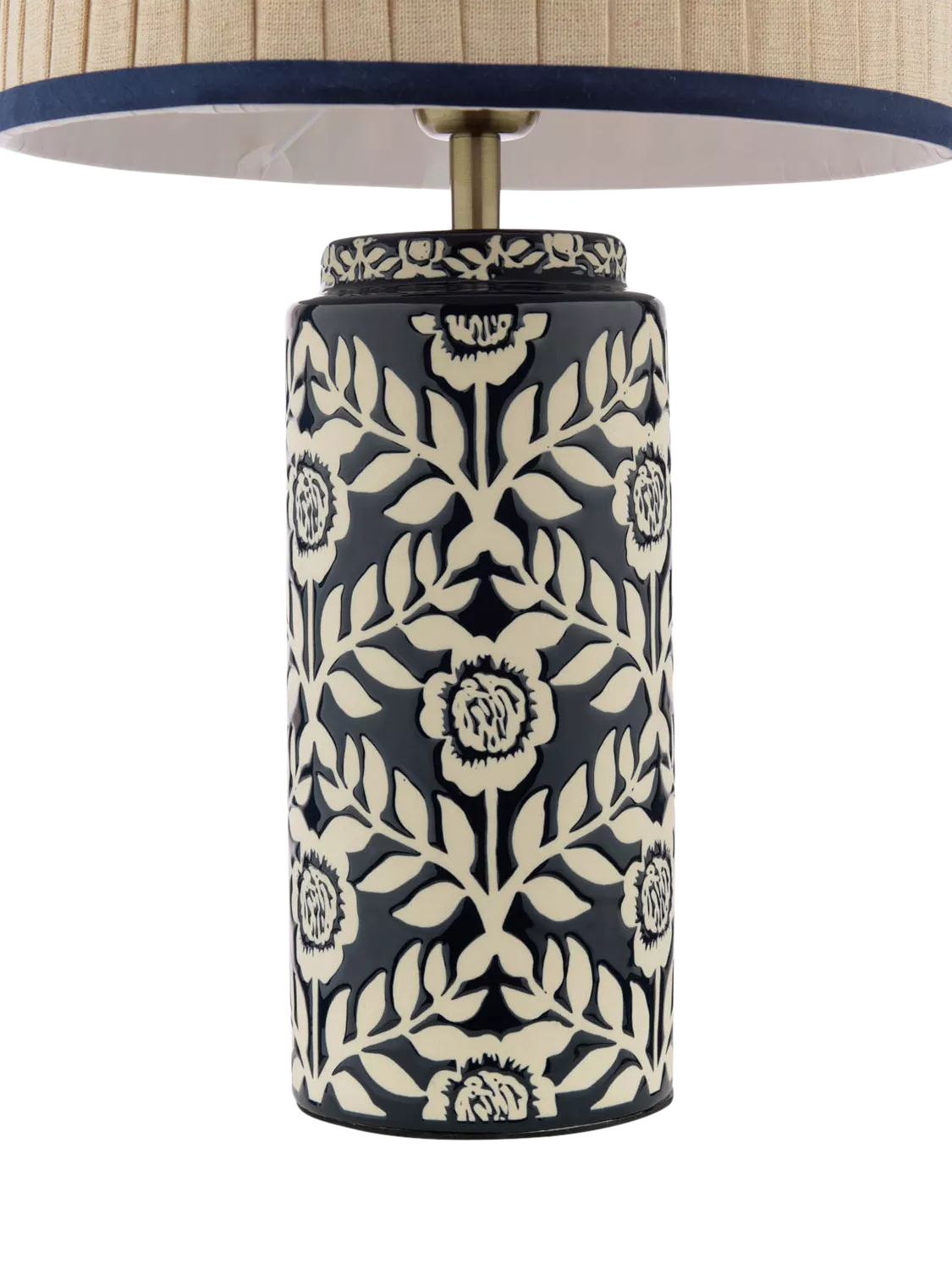Joules Highclere table lamp navy blue (British brand)