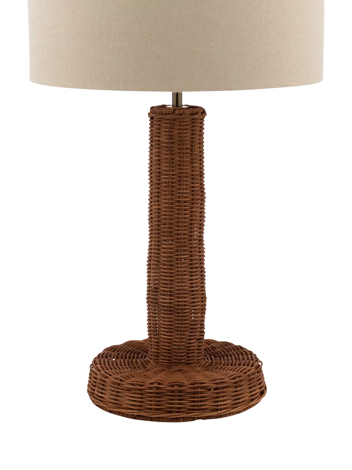 Joules Portree woven rattan table lamp natural finish, UK version