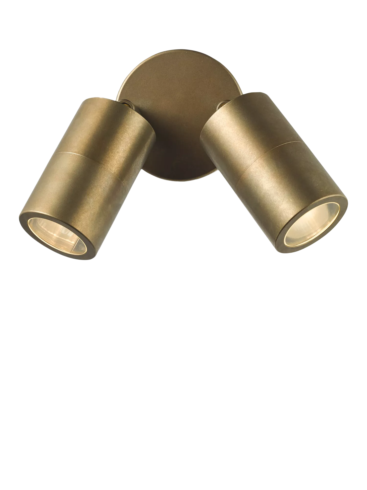 Där Ortega double arm wall light antique brass, imported from the UK