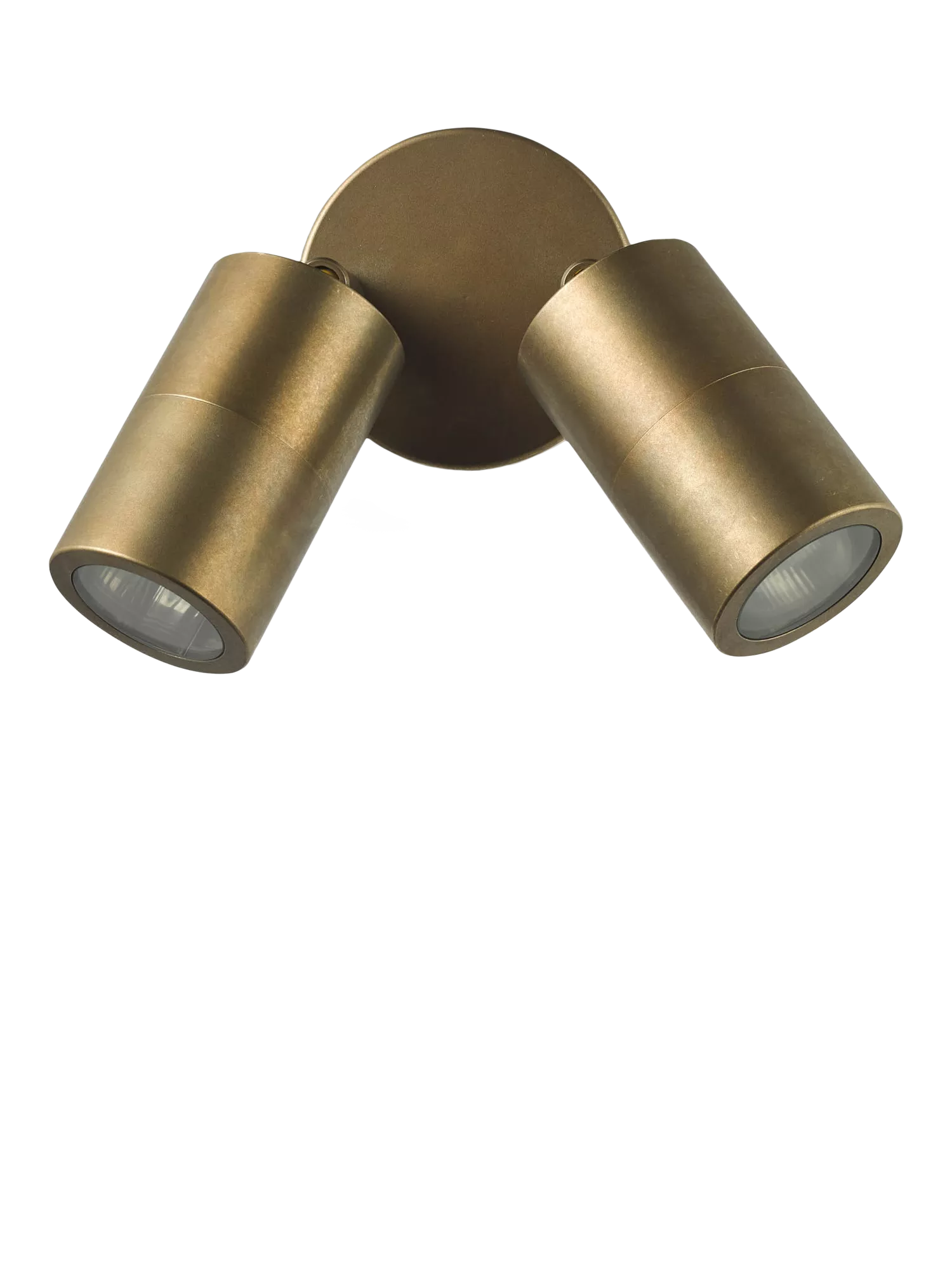 Där Ortega double arm wall light antique brass, imported from the UK