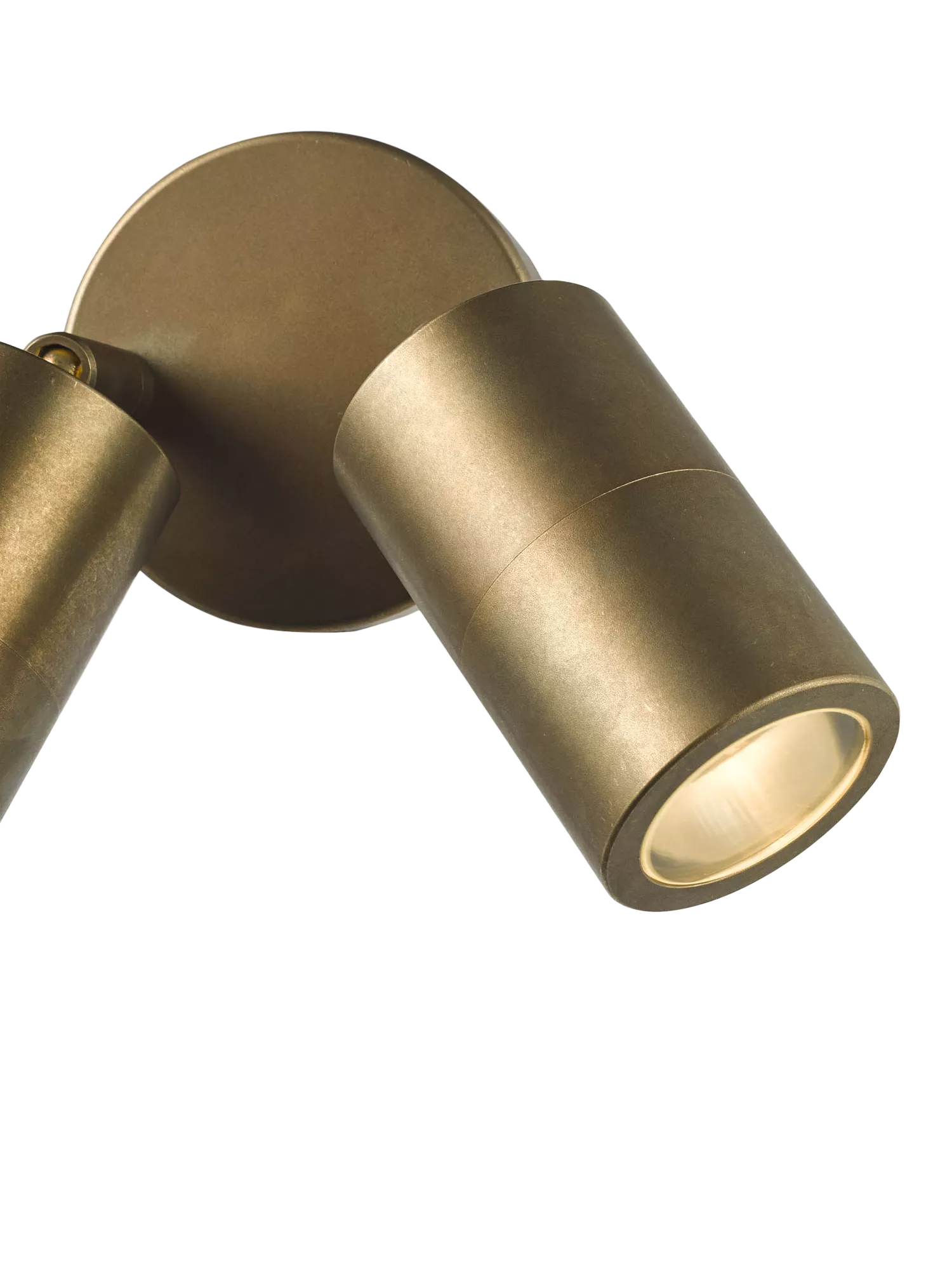 Där Ortega double arm wall light antique brass, imported from the UK