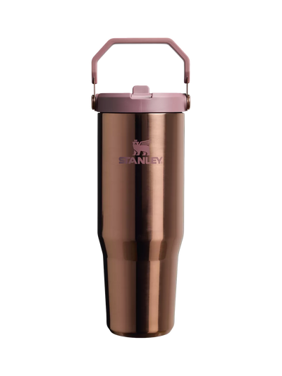 John Lewis Stanley AeroLight IceFlow Flip Straw 2.0 Tumbler, 890ml, Polished Rose Gold- Buy online at McGrocer