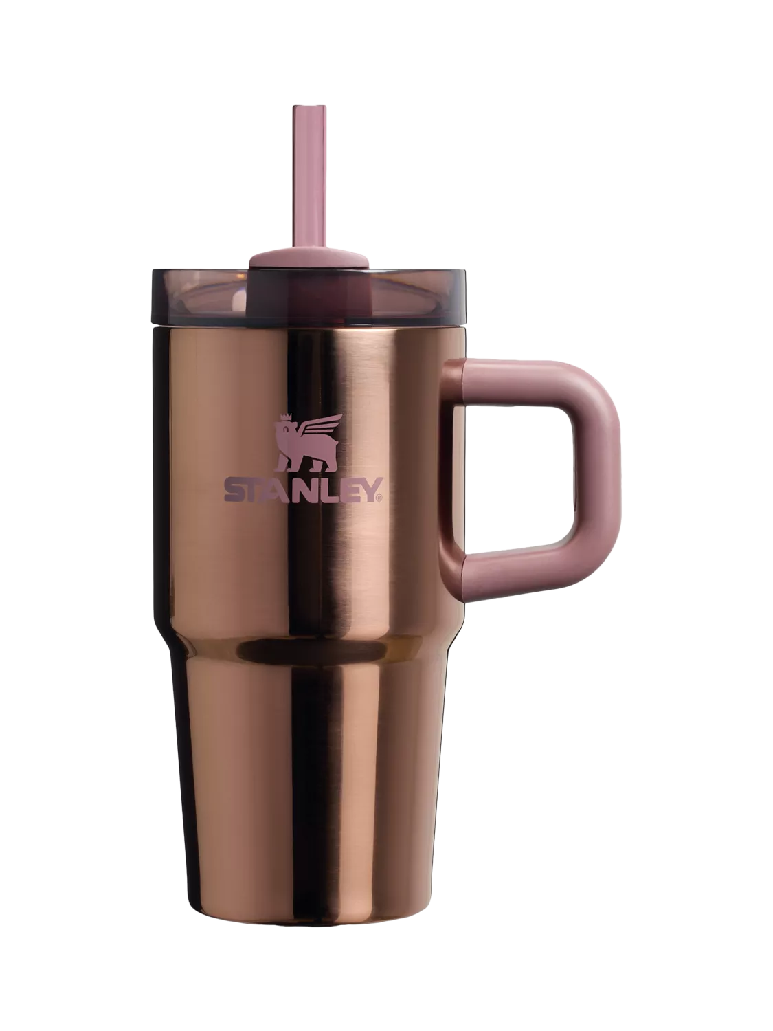 Stanley tumbler FlowState 600ml polished rose gold, imported from the UK