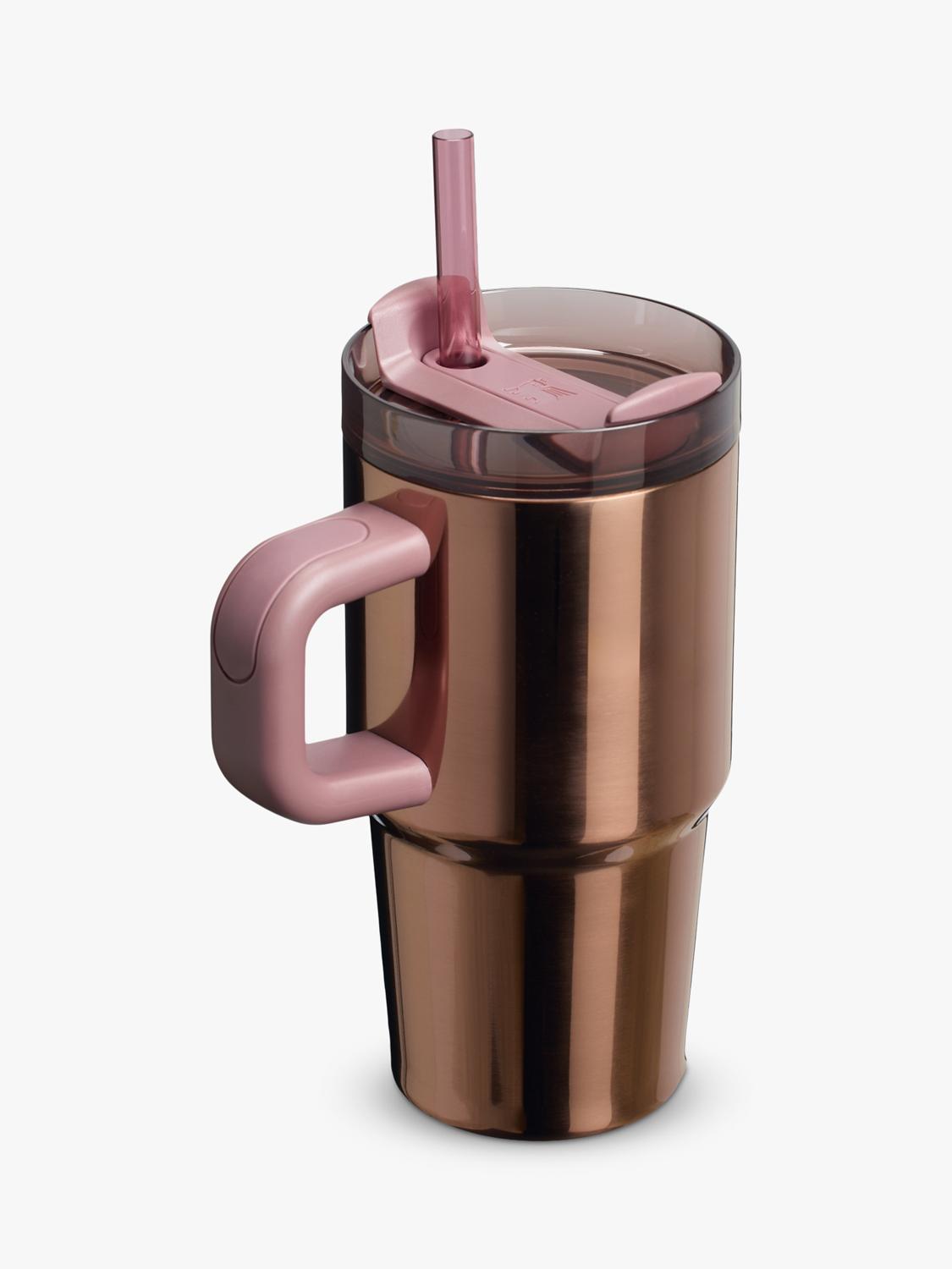Stanley tumbler FlowState 600ml polished rose gold, imported from the UK