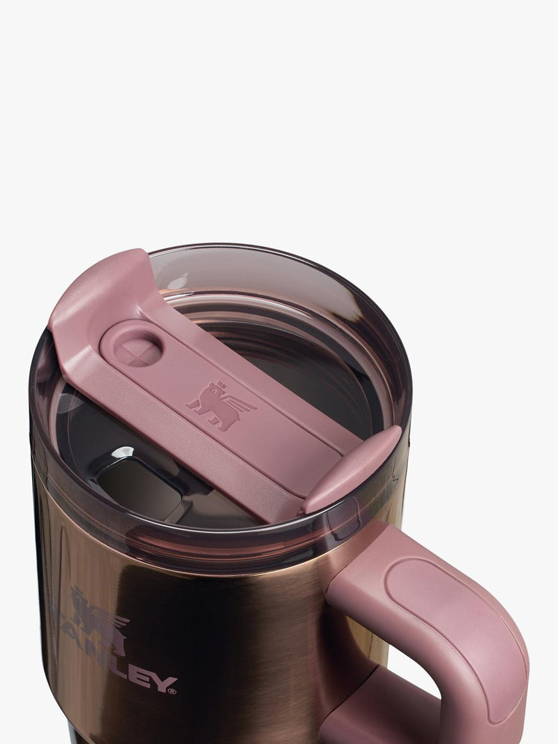 Stanley tumbler FlowState 600ml polished rose gold, imported from the UK