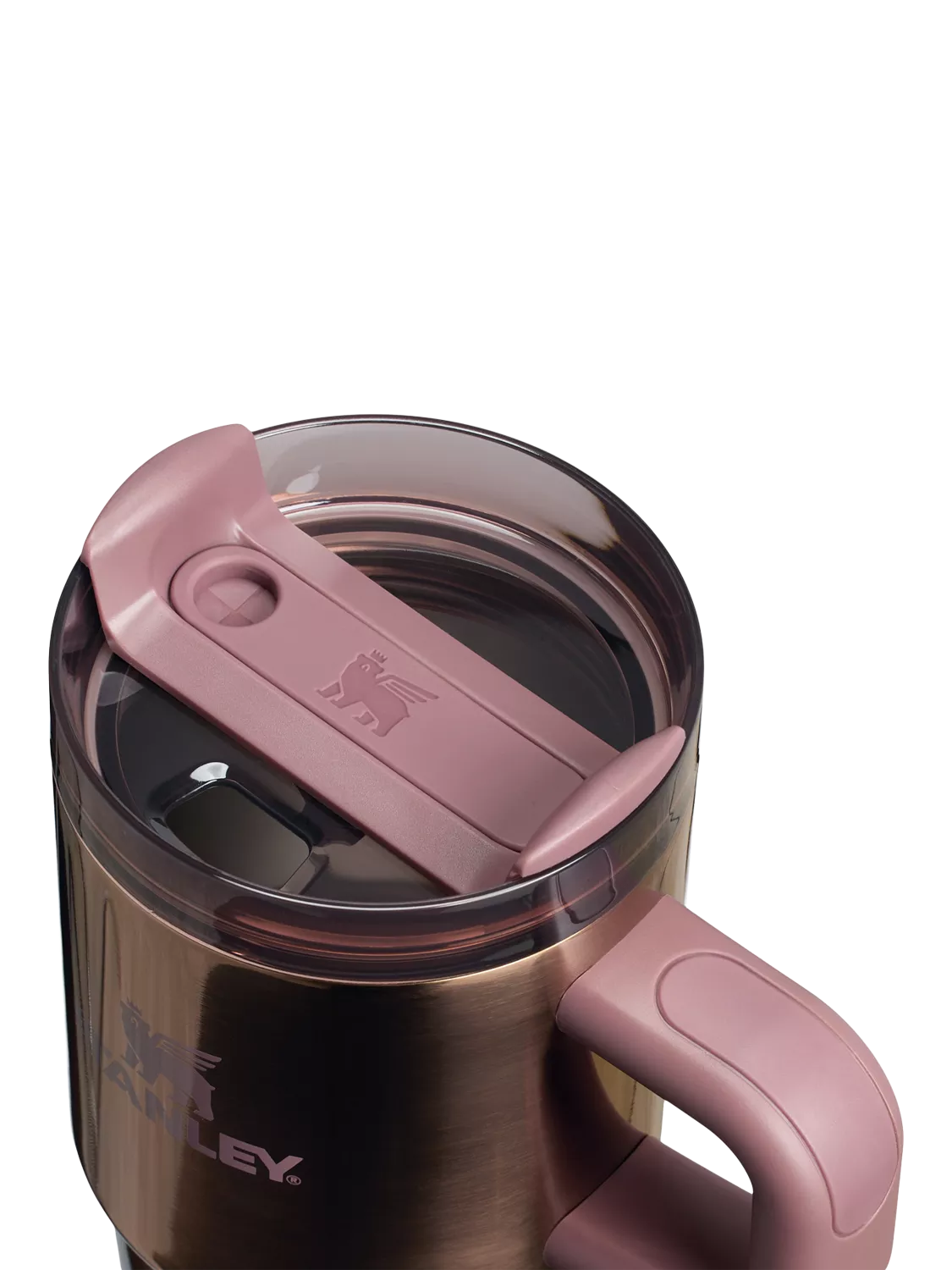 Stanley tumbler FlowState 600ml polished rose gold, imported from the UK