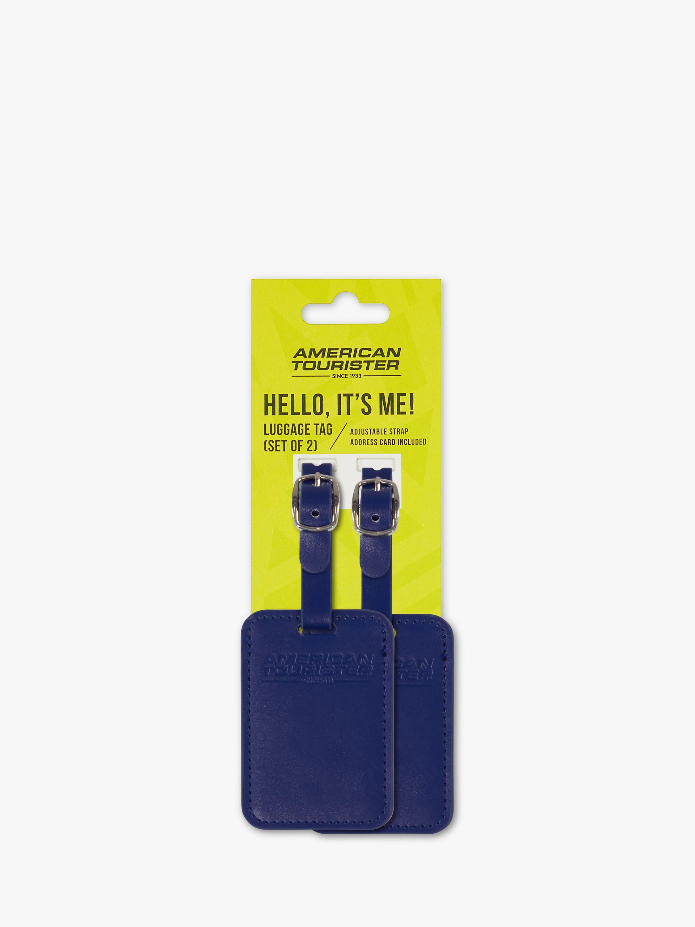 American Tourister luggage tag pack of 2, UK version