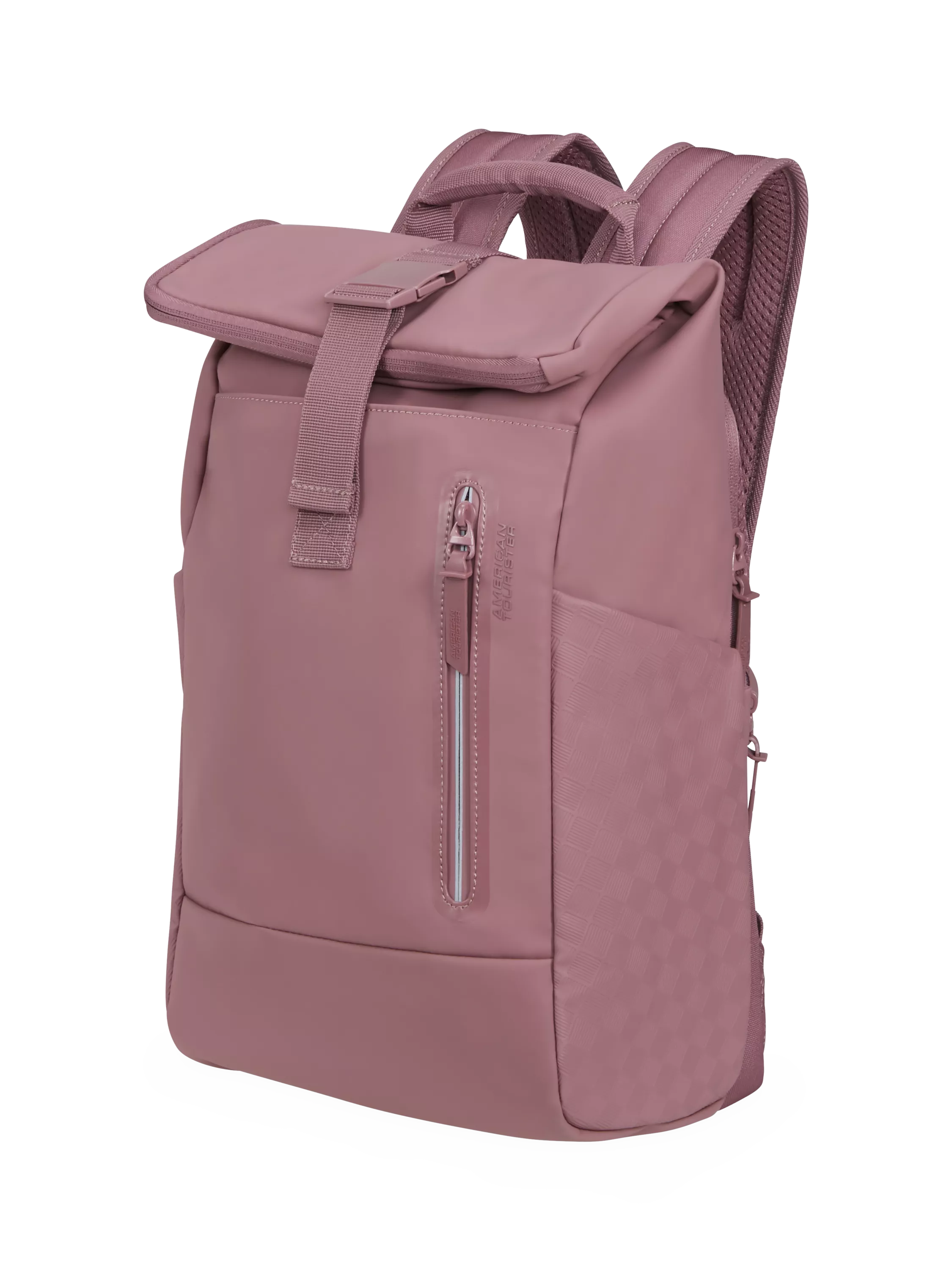 American Tourister roll top backpack mauve 22.5L, imported from the UK